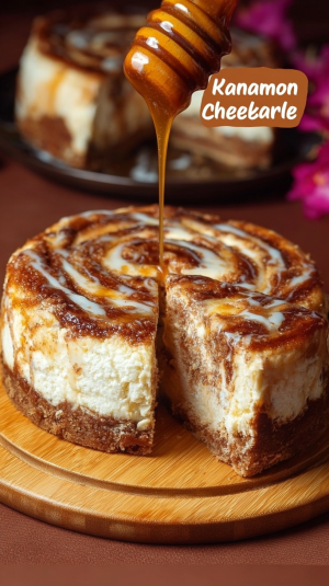 Cinnamon Roll Honeybun Cheesecake: Sweet, Satisfying Sensation for Friends and Family! 6 Cinnamon Roll Honeybun Cheesecake