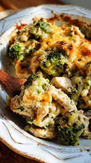 Healthier Broccoli Chicken Casserole
