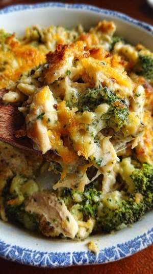 Healthier Broccoli Chicken Casserole