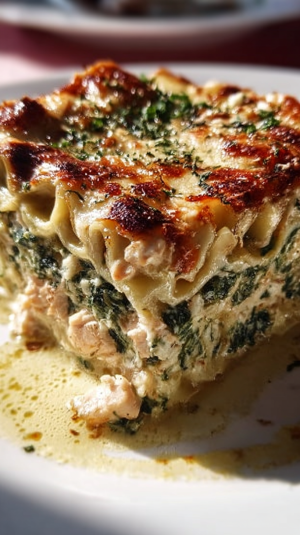 Chicken Spinach Lasagna