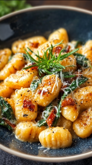 Creamy Tuscan Gnocchi