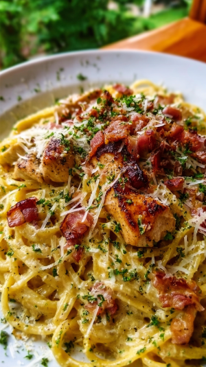 Chicken Carbonara: Creamy, Comforting Classic in Under 30 Minutes! 7 Chicken Carbonara