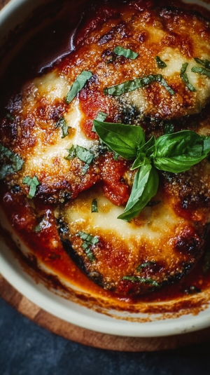 Classic Eggplant Parmigiana: Savory Sensations for Speedy Supper! 7 eggplant parmigiana