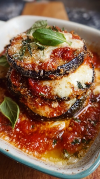 Classic Eggplant Parmigiana: Savory Sensations for Speedy Supper! 6 eggplant parmigiana