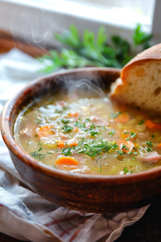 Simple Ham Bone Soup