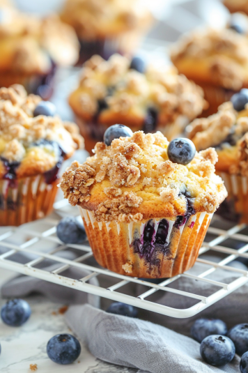Bakery-Style Blueberry Muffin Recipe: Tall, Fluffy Peaks of Berry Bliss 6 Bakery-Style Blueberry Muffin Recipe