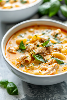 Crock Pot Creamy Chicken Parmesan Soup