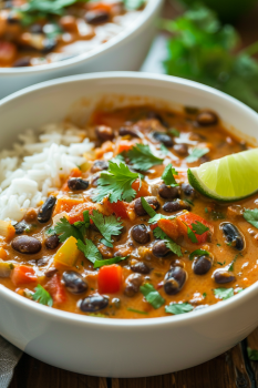Easy Creamy Black Bean Curry