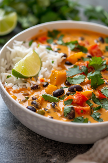 Easy Creamy Black Bean Curry