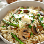 Mushroom and Asparagus Risotto Recipe: Creamy, Earthy Comfort for Elegant Dinners 8 lion0725 a tall vertical photograph of mushroom and asparagus r e17288c9 f262 443d 8d32 449c39c39463 150x150 1