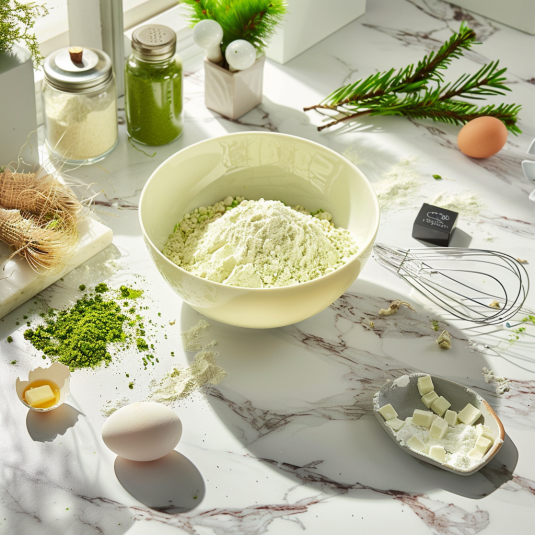 Matcha Green Tea Christmas Cookie