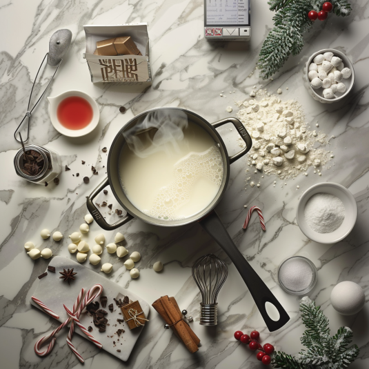 White hot chocolate Christmas recipe