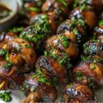 grilled mushroom skewers