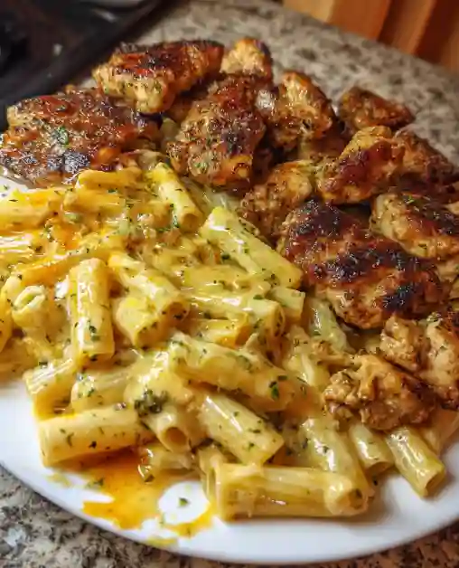 Perfect Cajun Garlic Chicken Penne with Velveeta Cheese Sauce Recipe: Spicy, Creamy Pasta Delight 1 Cajun Garlic Chicken Penne with Velveeta Cheese Sauce Recipe