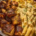 Cajun Chicken Penne in Garlic Butter Velveeta Alfredo Sauce