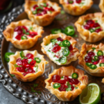 Cranberry Jalapeño Dip Tarts