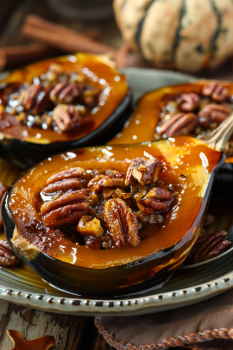 Maple Pecan Roasted Acorn