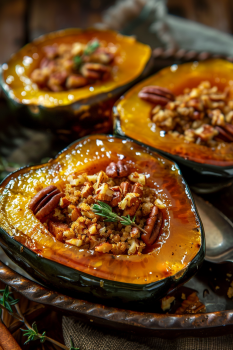 Maple Pecan Roasted Acorn