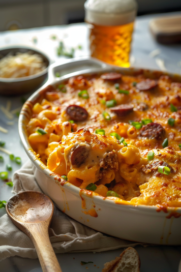 Perfect Cajun Mac & Cheese with Andouille Sausage Recipe: Spicy, Cheesy Comfort Bake 1 Cajun Mac & Cheese with Andouille Sausage
