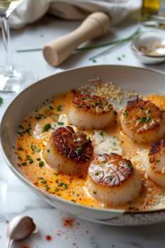 Perfect Seared Scallops with Spicy Cajun Cream Recipe: Elegant, Fiery Seafood Main 1 Seared Scallops with Spicy Cajun Cream Recipe