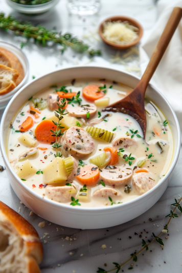Creamy Chicken Sausage Stew