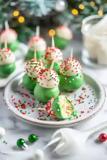 Protein Christmas Tree Cake Pops