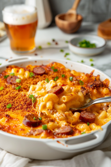 Cajun Mac & Cheese with Andouille Sausage