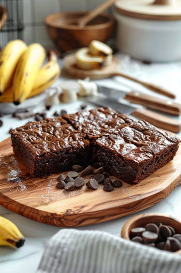 Homemade Banana Brownies