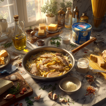 Fettuccine with Creamy