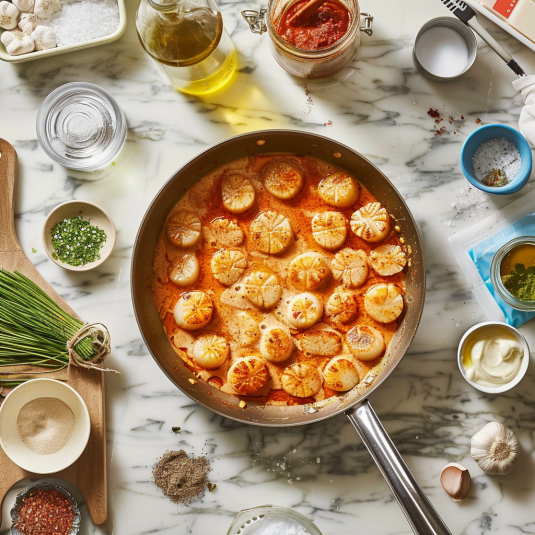Perfect Seared Scallops with Spicy Cajun Cream Recipe: Elegant, Fiery Seafood Main 2 Seared Scallops with Spicy Cajun Cream Recipe