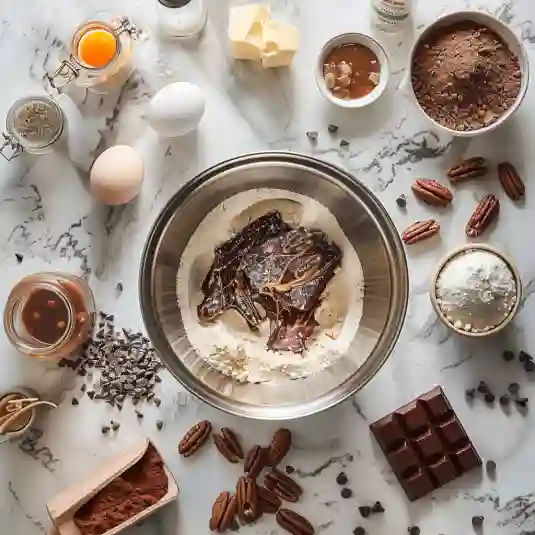 Caramel Pecan Chocolate Cake