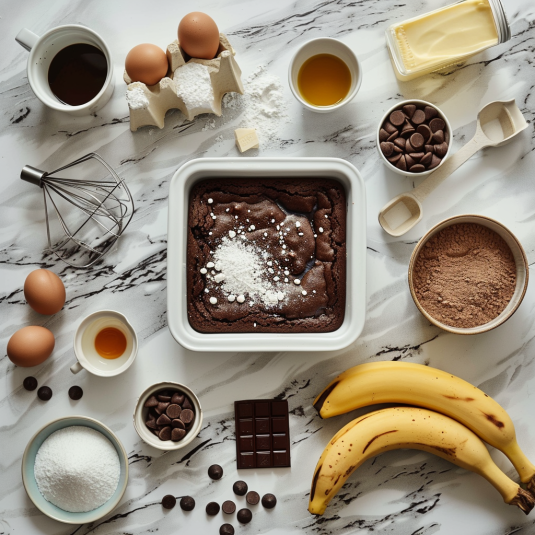 Homemade Banana Brownies