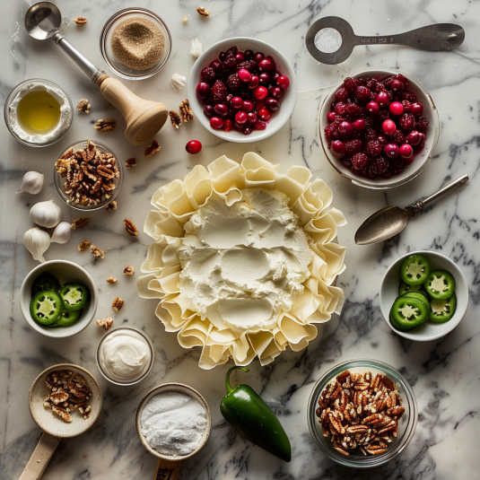 Cranberry Jalapeño Dip Tarts
